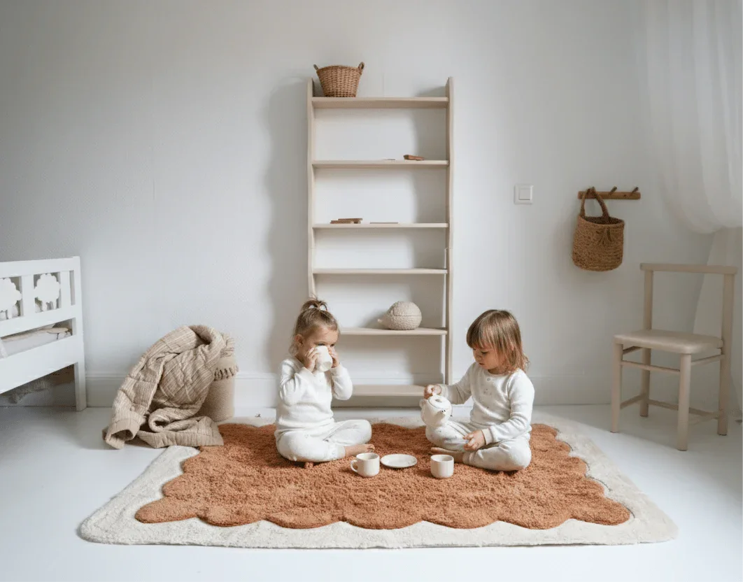 Alfombra infantil de algodón diseño galleta | 100x150cm
