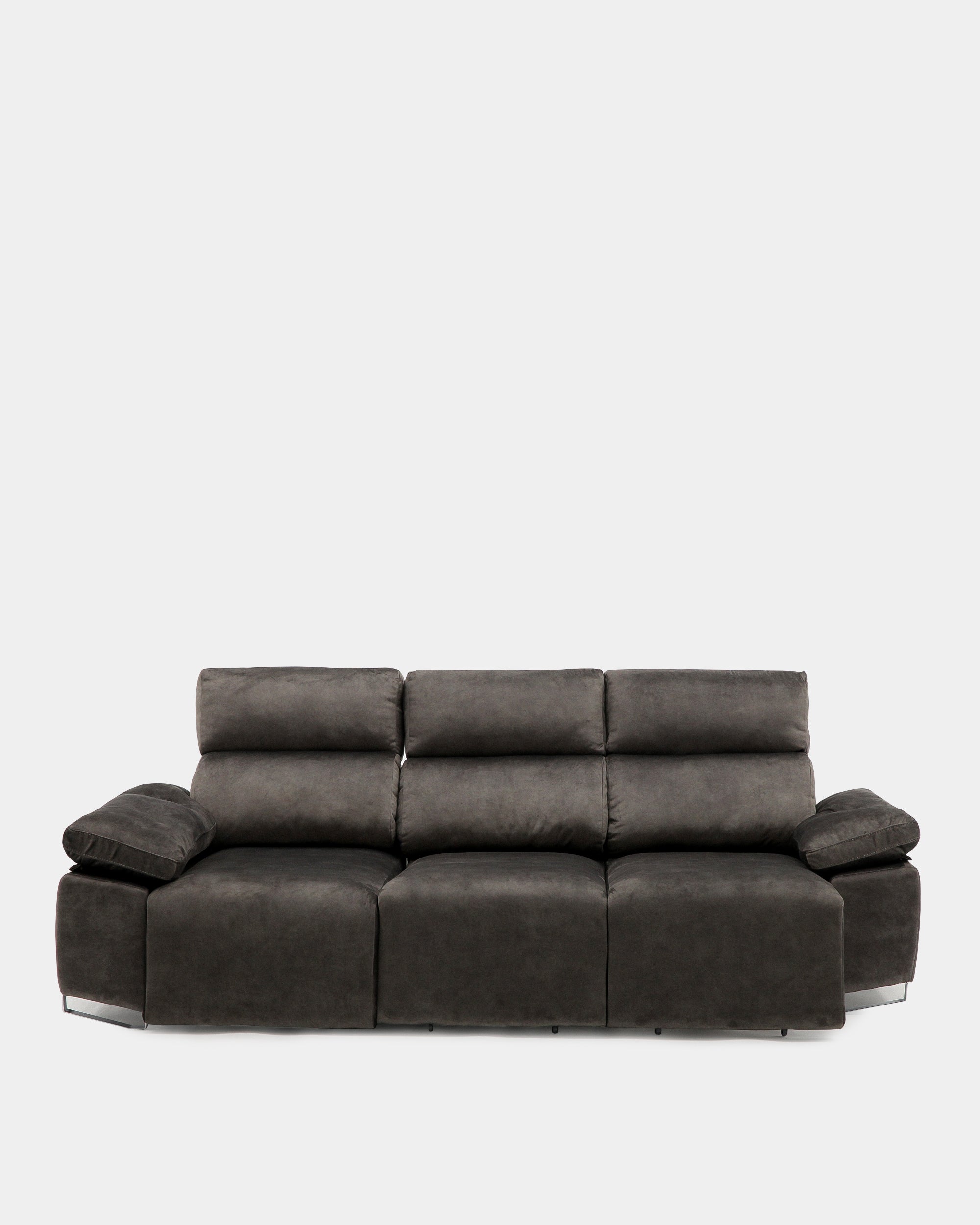 Sofá chaiselongue 3 plazas gris confort diario para el salón