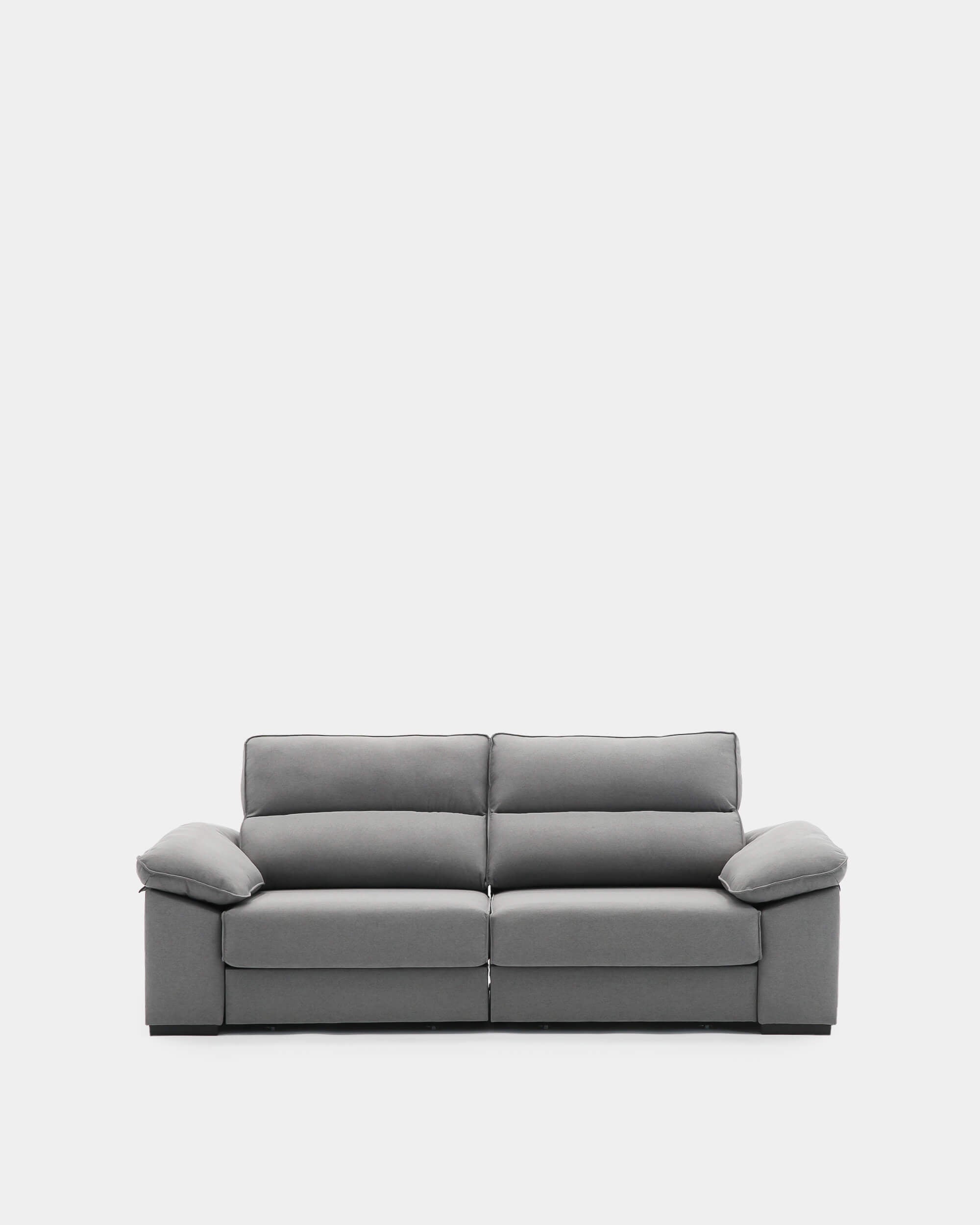 Sofá 3 Plazas Con Asientos Deslizantes | Gris Antracita