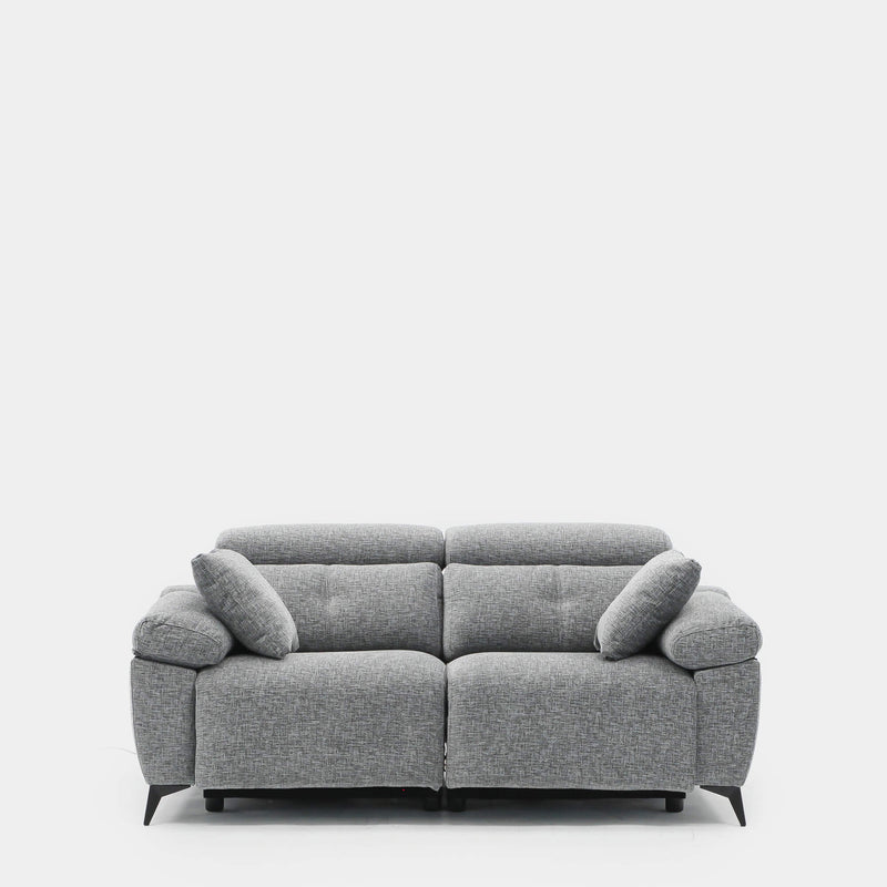 Sofá Erika 2 plazas relax compacto para salón pequeño | gris