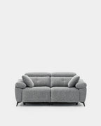 Erika 2-seater compact recliner sofa for small living rooms | grey
