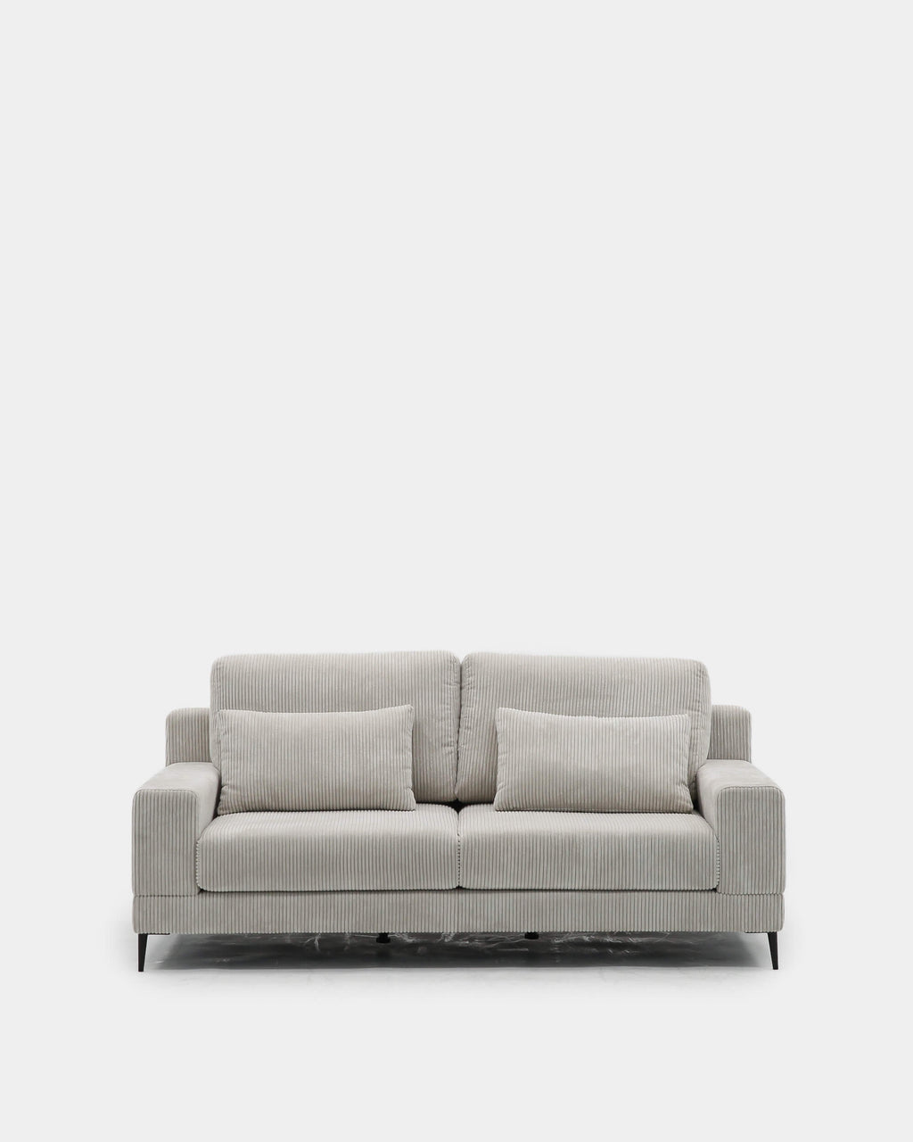 3-seater sofa | beige stain-resistant with pouffe included