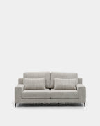 3-seater sofa | beige stain-resistant with pouffe included