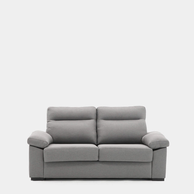 Sofá cama gris con apertura italiana para 3 plazas