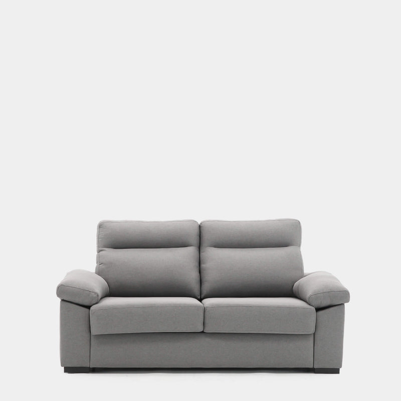 Sofá cama gris con apertura italiana para 3 plazas