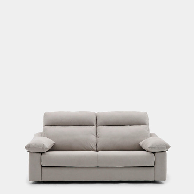 Sofá cama 3 plazas beige antimanchas para salón moderno