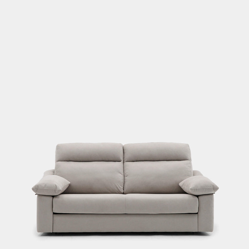 Sofá cama 3 plazas beige antimanchas para salón moderno