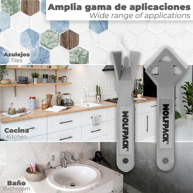 Set aplicador rascador silicona