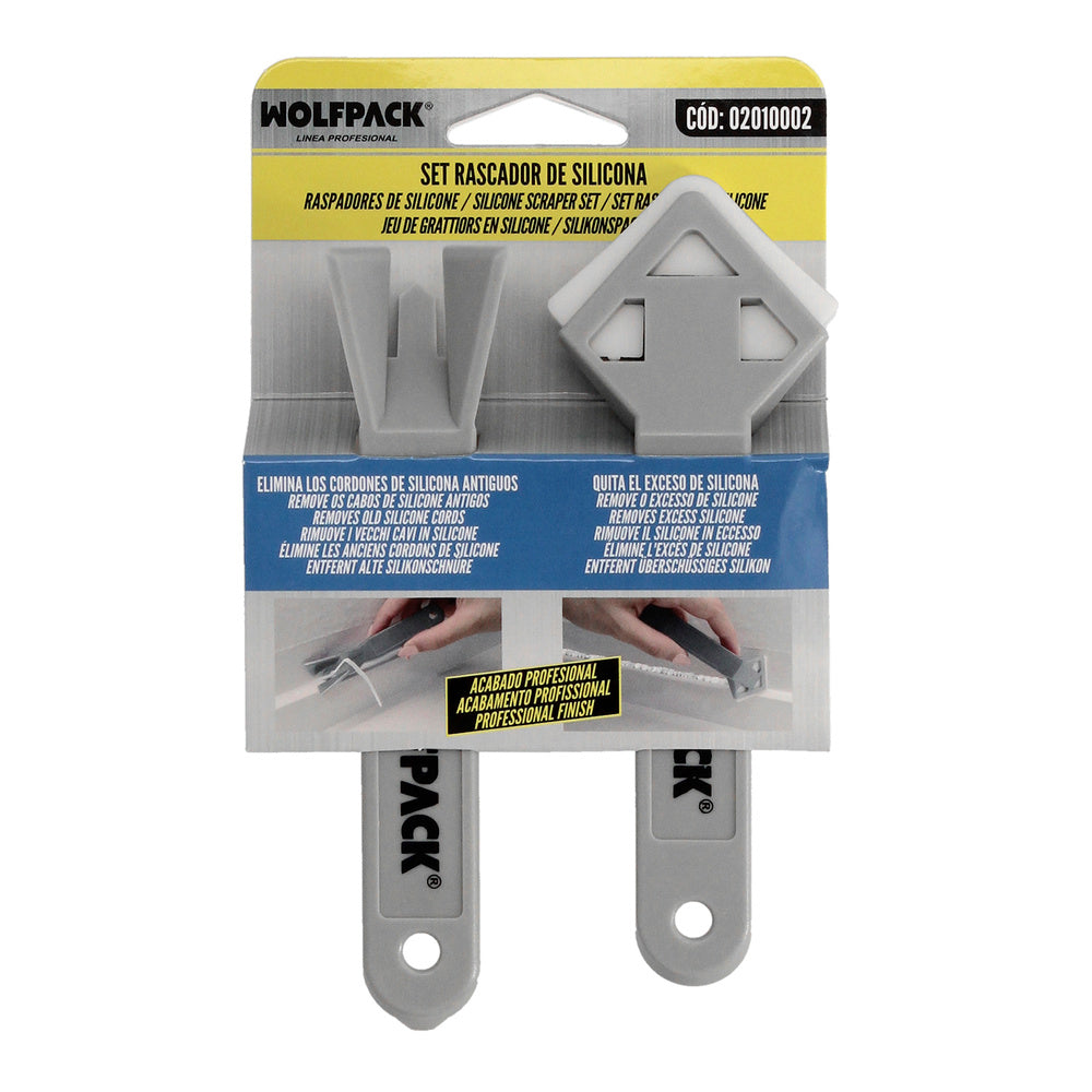 Silicone scraper applicator set