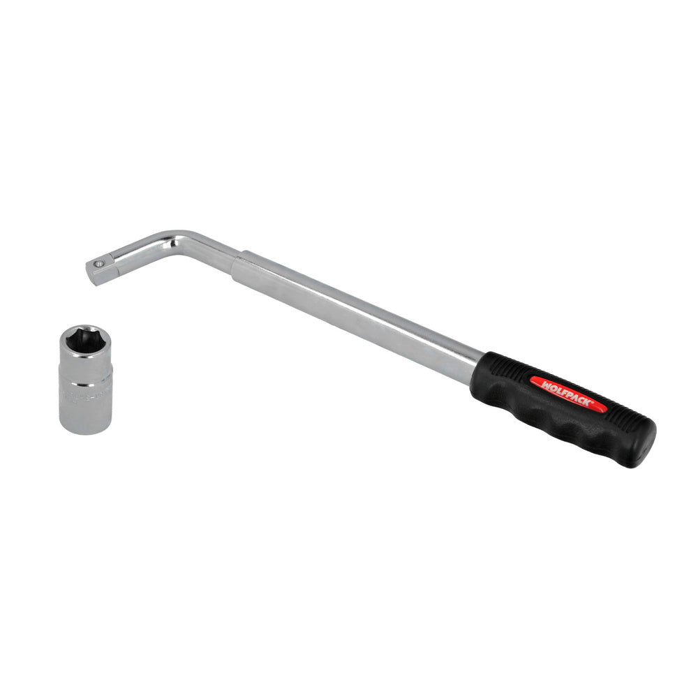 Llave extensible para rueda de coche 17x19 mm llave cruz, llave telescópica neumáticos,