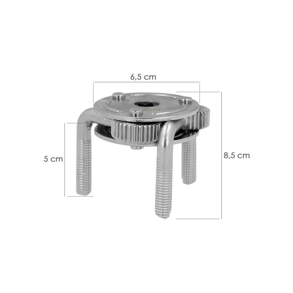 Llave filtro aceite araña universal ø 8 a ø 13,5 cm llave filtro 3 garras, llave filtro universal, llave filtro coche / moto
