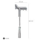Llave bujías articulada 16 mm con mango t
