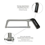 Arco sierra mini profesional aluminio hoja 150 mm serrucho, segueta, segueta, mini arco sierra