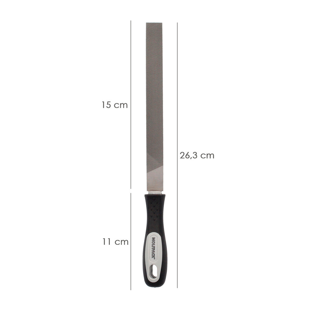 Lima con mango paralela entrefina 6"