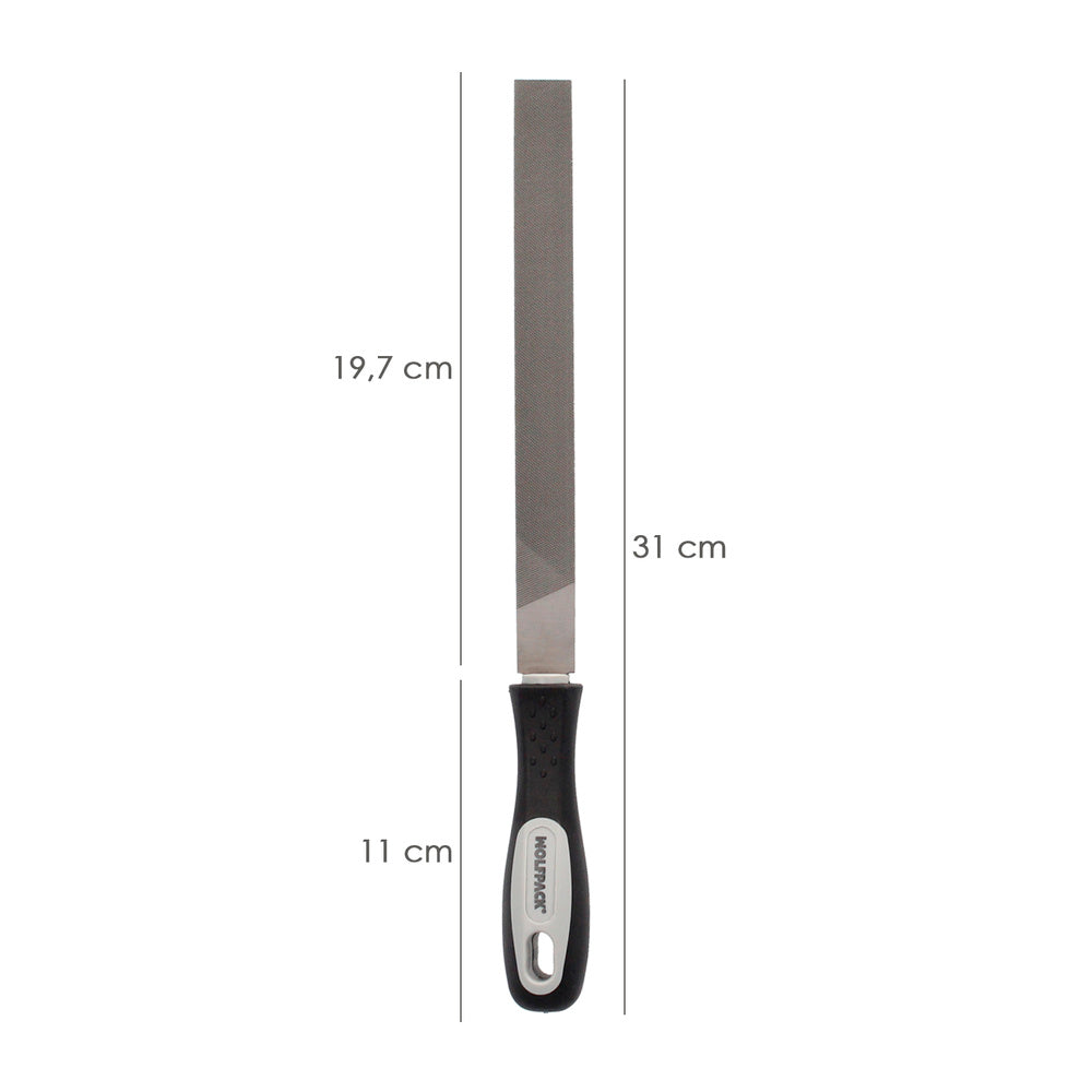 Lima con mango paralela entrefina 8"