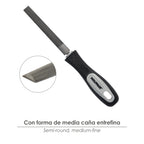 Lima con mango media caña entrefina  4"
