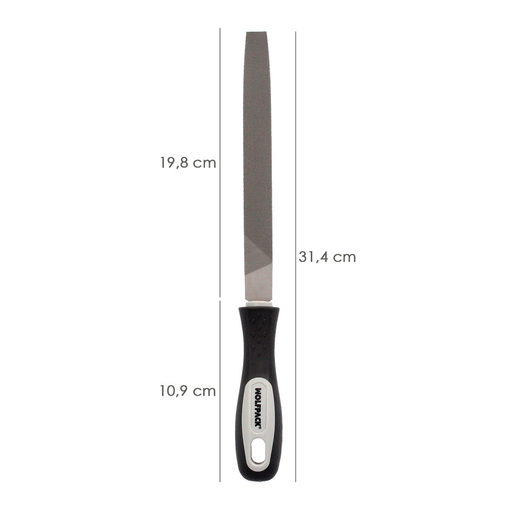 Lima con mango plana punta entrefina 8"