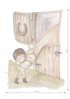 Children's decorative vinyl with horses | Love Horse Boy