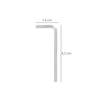 Llave allen standar acero cromo vanadio profesional 1,5 mm llave hexagonal, llave allen taller mecánica, llave allen bricolaje