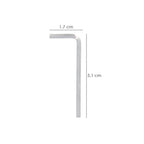 Llave allen standar acero cromo vanadio profesional 2,0 mm llave hexagonal, llave allen taller mecánica, llave allen bricolaje