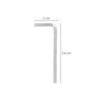 Llave allen standar acero cromo vanadio profesional 2,5 mm llave hexagonal, llave allen taller mecánica, llave allen bricolaje