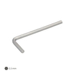 Llave allen standar acero cromo vanadio profesional 2,5 mm llave hexagonal, llave allen taller mecánica, llave allen bricolaje