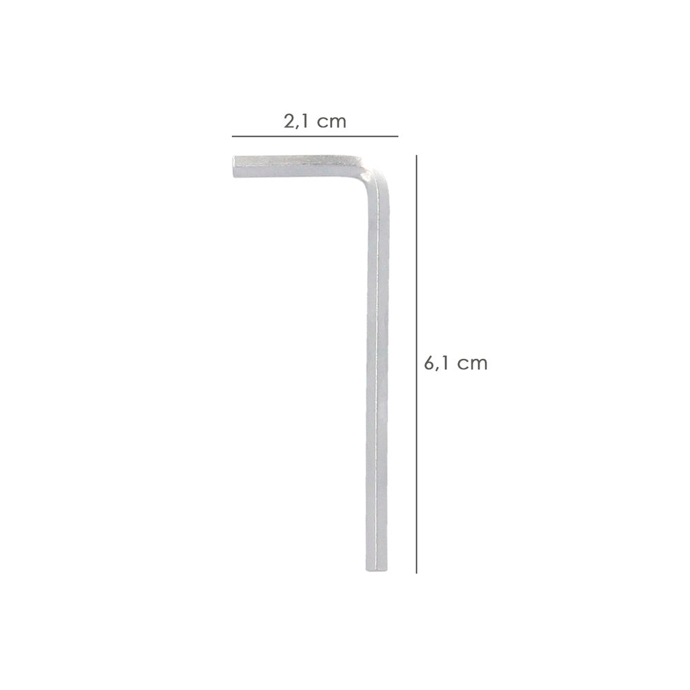 Llave allen standar acero cromo vanadio profesional 3,0 mm llave hexagonal, llave allen taller mecánica, llave allen bricolaje