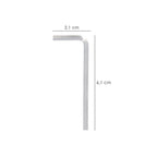 Llave allen standar acero cromo vanadio profesional 3,0 mm llave hexagonal, llave allen taller mecánica, llave allen bricolaje