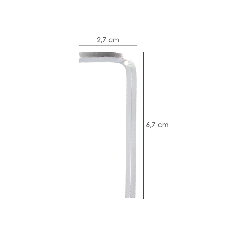 Llave allen standar acero cromo vanadio profesional 4,0 mm llave hexagonal, llave allen taller mecánica, llave allen bricolaje