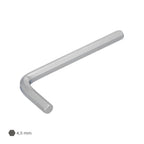 Llave allen standar acero cromo vanadio profesional 4,5 mm llave hexagonal, llave allen taller mecánica, llave allen bricolaje