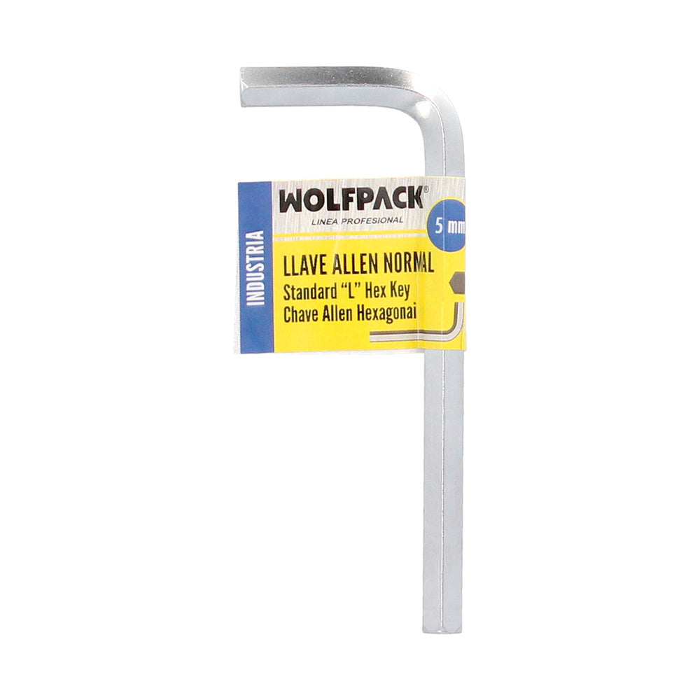 Llave allen standar acero cromo vanadio profesional 5,0 mm llave hexagonal, llave allen taller mecánica, llave allen bricolaje