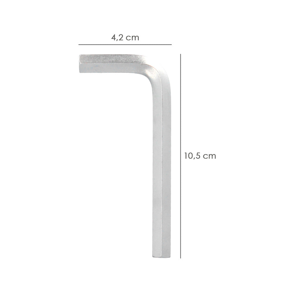 Llave allen standar acero cromo vanadio profesional 8,0 mm llave hexagonal, llave allen taller mecánica, llave allen bricolaje