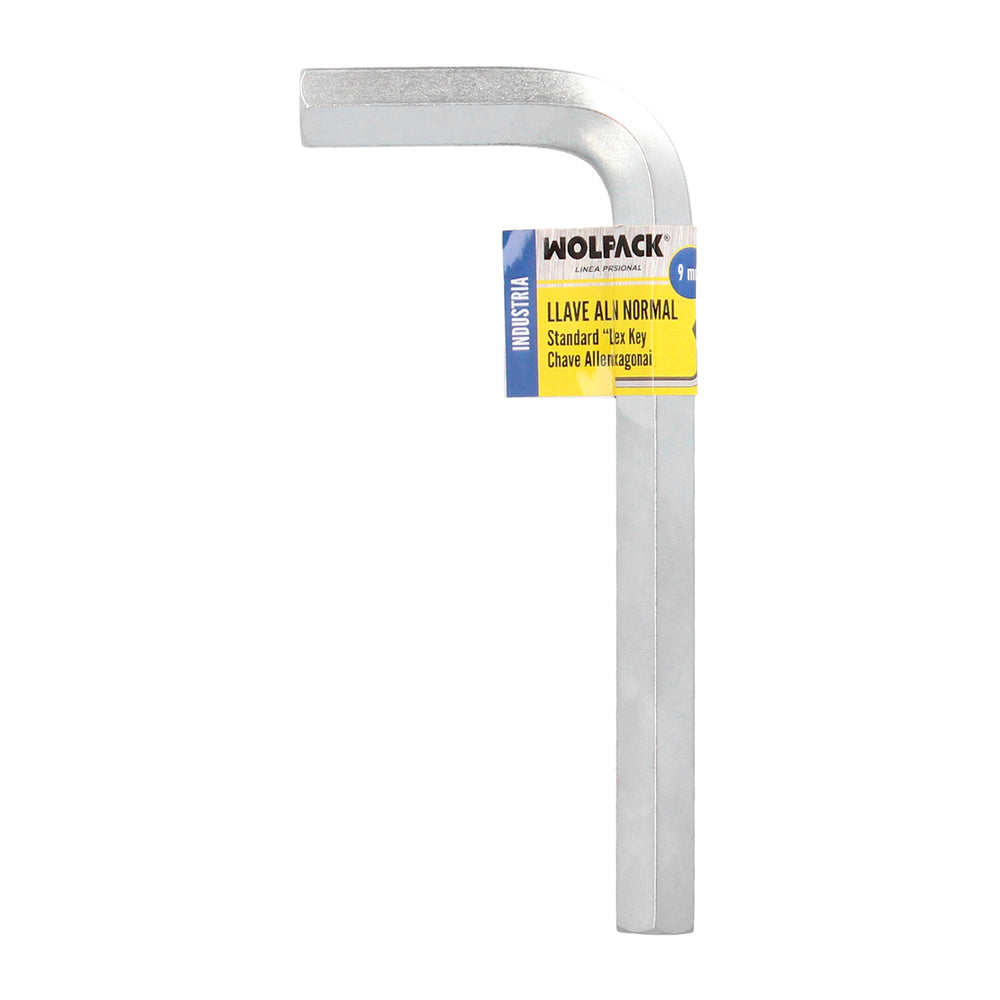 Llave allen standar acero cromo vanadio profesional 9,0 mm llave hexagonal, llave allen taller mecánica, llave allen bricolaje