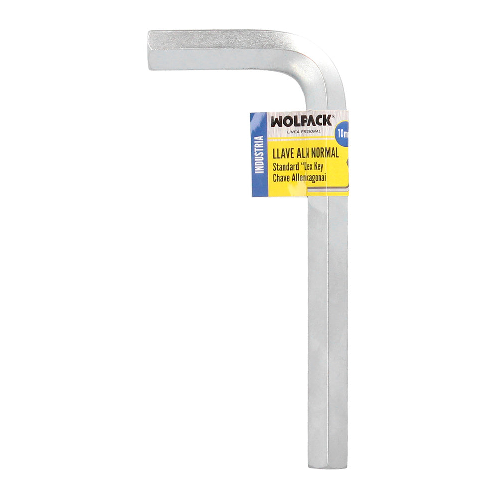 Llave allen standar acero cromo vanadio profesional 10,0 mm llave hexagonal, llave allen taller mecánica, llave allen bricolaje