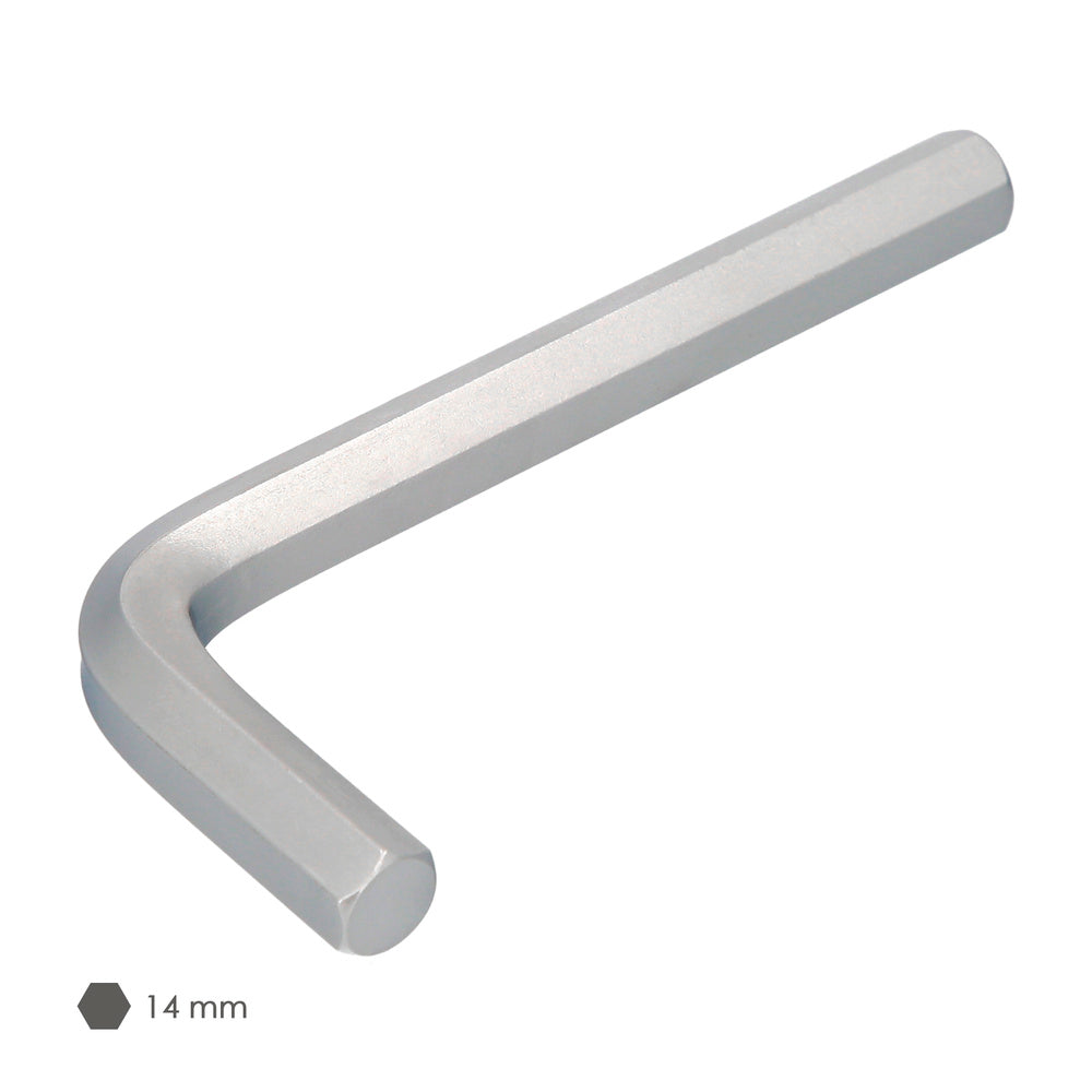 Llave allen standar acero cromo vanadio profesional 14 mm llave hexagonal, llave allen taller mecánica, llave allen bricolaje