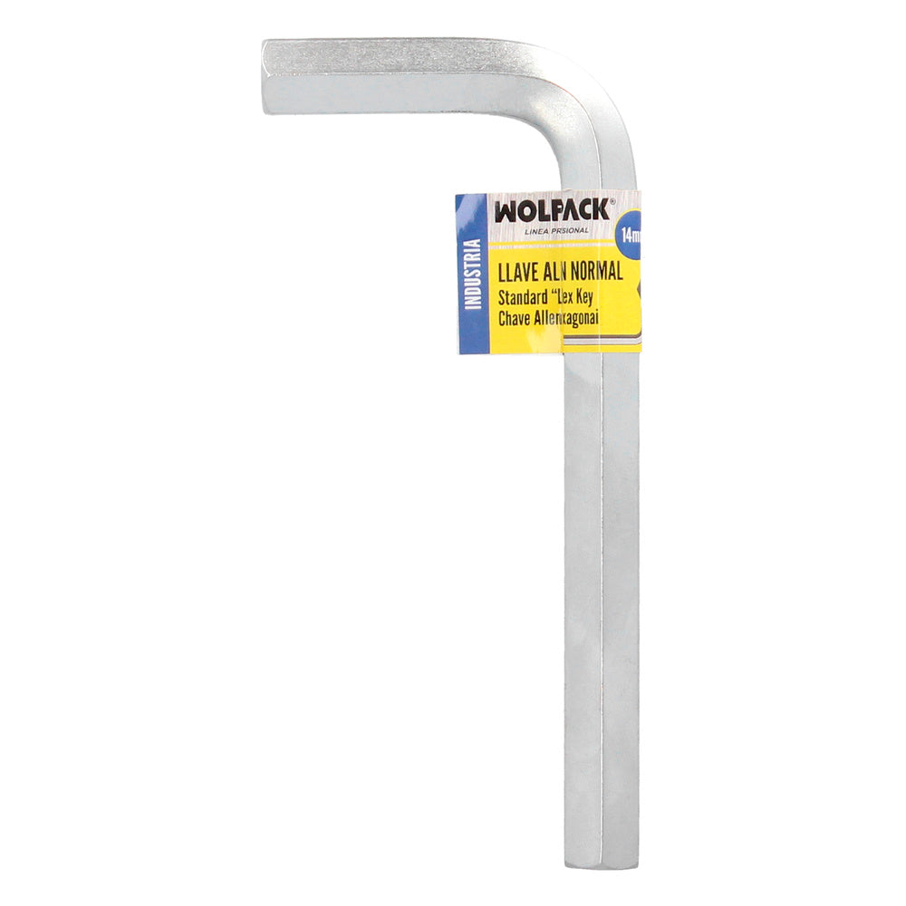 Llave allen standar acero cromo vanadio profesional 14 mm llave hexagonal, llave allen taller mecánica, llave allen bricolaje