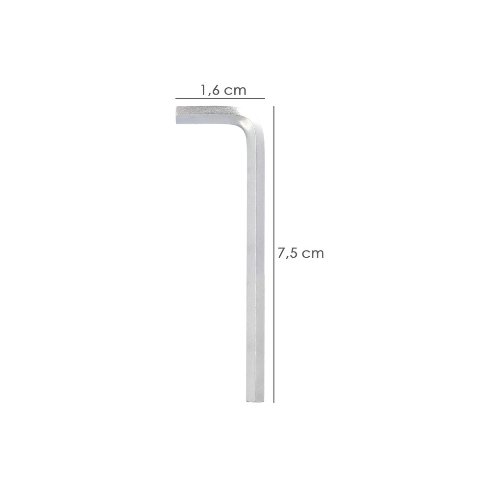 Llave allen larga acero cromo vanadio profesional 1,5 mm llave hexagonal, llave allen taller mecánica, llave allen bricolaje