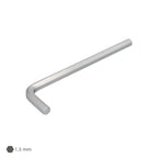 Llave allen larga acero cromo vanadio profesional 1,5 mm llave hexagonal, llave allen taller mecánica, llave allen bricolaje