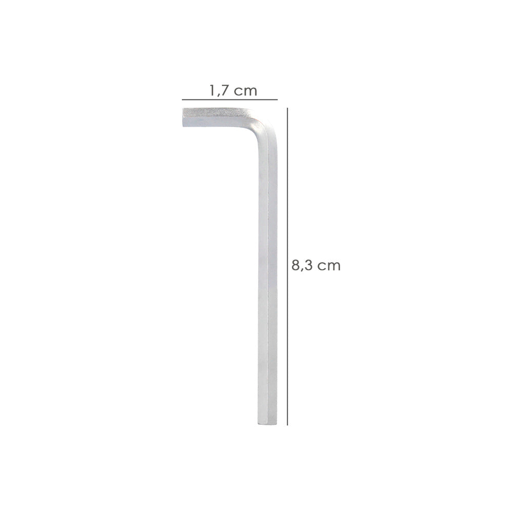 Llave allen larga acero cromo vanadio profesional 2,0 mm llave hexagonal, llave allen taller mecánica, llave allen bricolaje