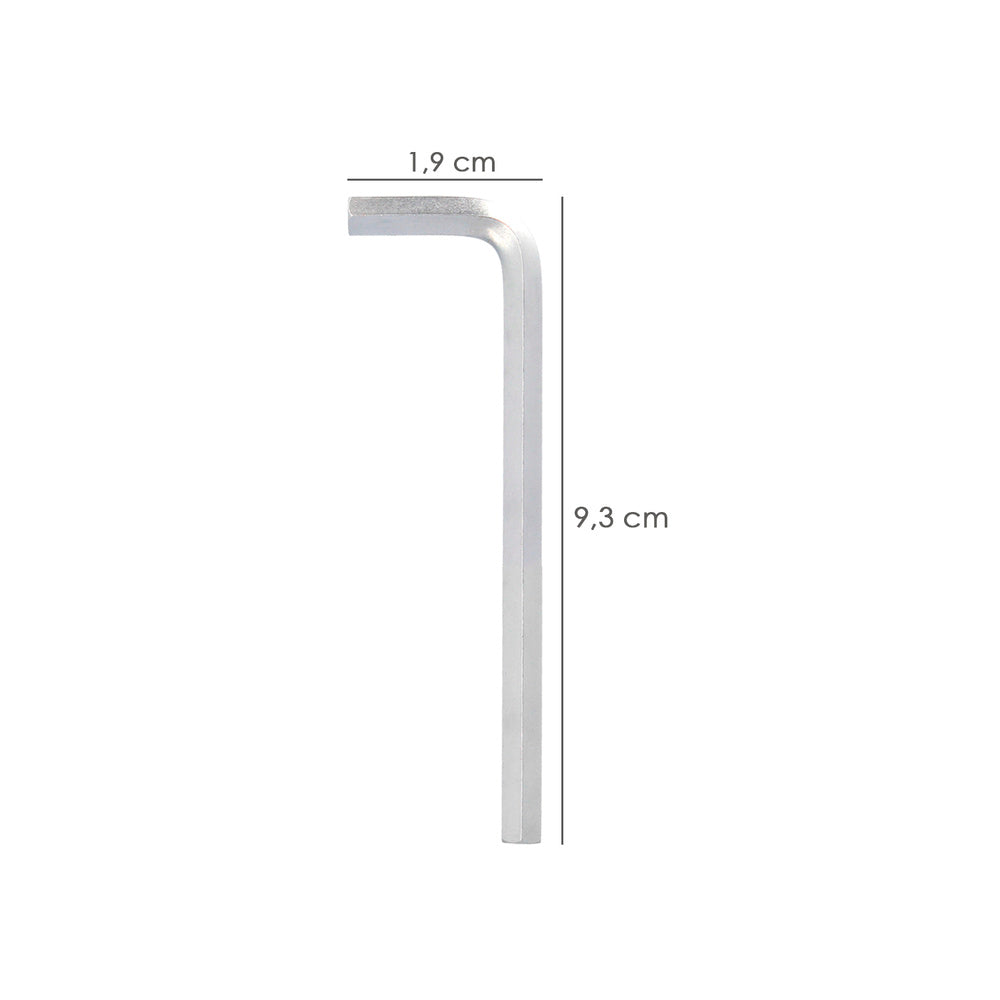 Llave allen larga acero cromo vanadio profesional 3,0 mm llave hexagonal, llave allen taller mecánica, llave allen bricolaje