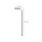 Llave allen larga acero cromo vanadio profesional 3,5 mm llave hexagonal, llave allen taller mecánica, llave allen bricolaje