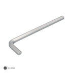 Llave allen larga acero cromo vanadio profesional 3,5 mm llave hexagonal, llave allen taller mecánica, llave allen bricolaje