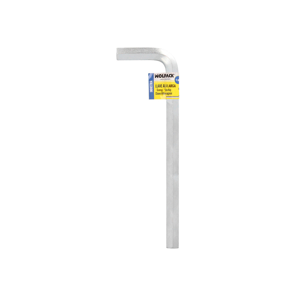 Llave allen larga acero cromo vanadio profesional 4,0 mm llave hexagonal, llave allen taller mecánica, llave allen bricolaje