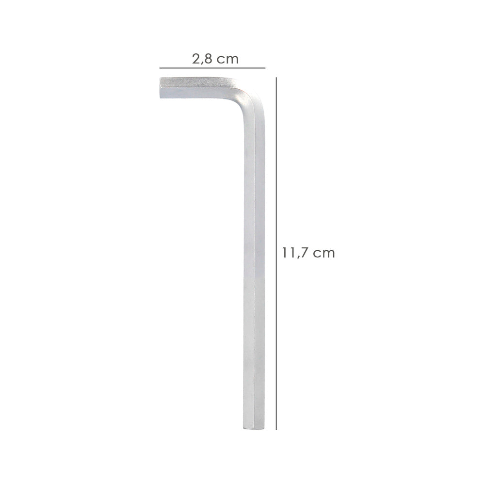 Llave allen larga acero cromo vanadio profesional 5,0 mm llave hexagonal, llave allen taller mecánica, llave allen bricolaje