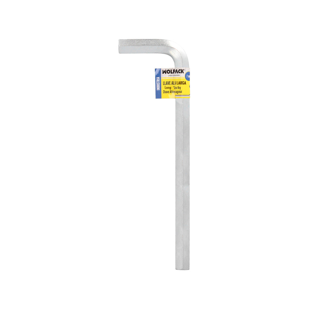 Llave allen larga acero cromo vanadio profesional 7,0 mm llave hexagonal, llave allen taller mecánica, llave allen bricolaje