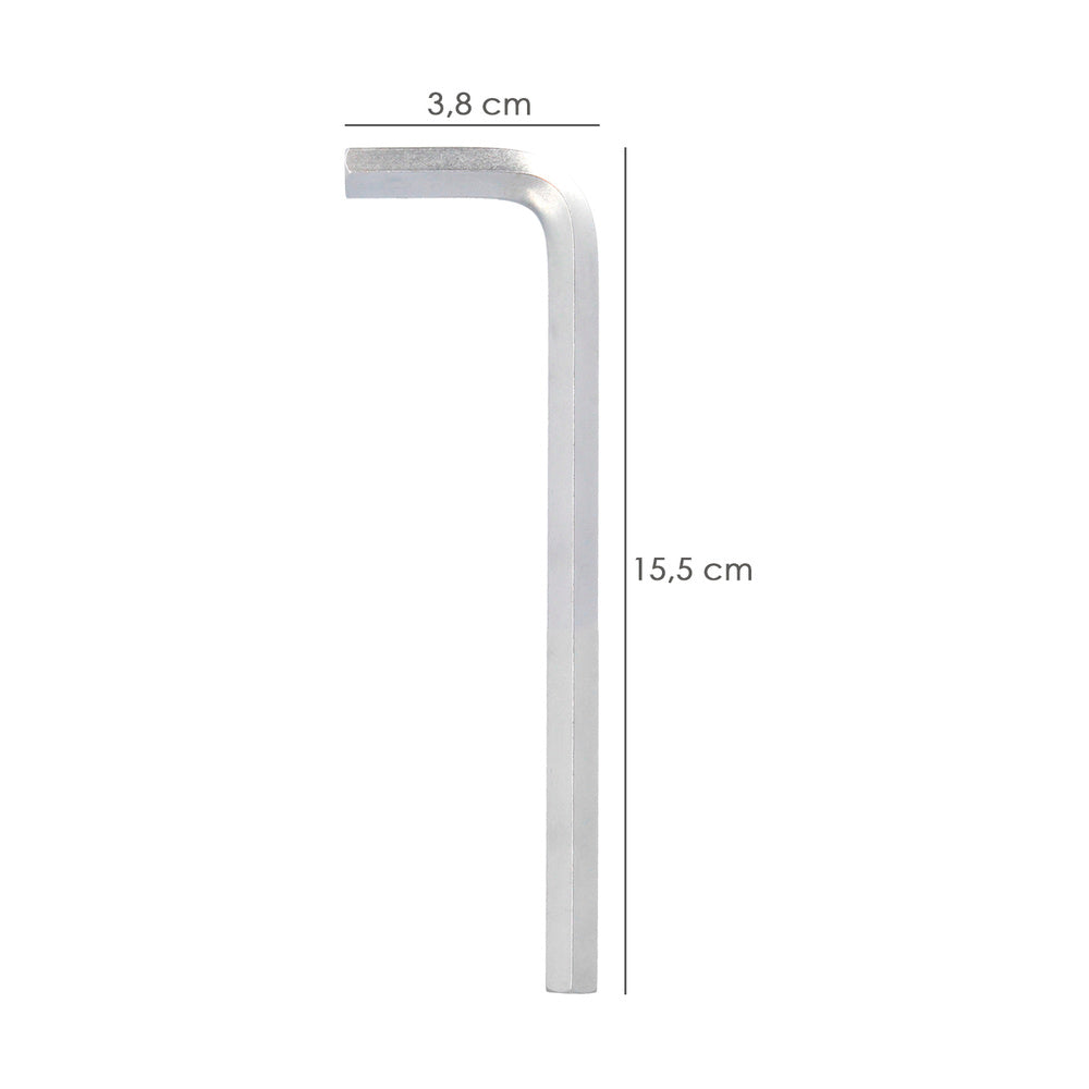 Llave allen larga acero cromo vanadio profesional 8,0 mm llave hexagonal, llave allen taller mecánica, llave allen bricolaje