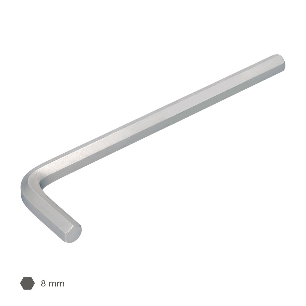 Llave allen larga acero cromo vanadio profesional 8,0 mm llave hexagonal, llave allen taller mecánica, llave allen bricolaje