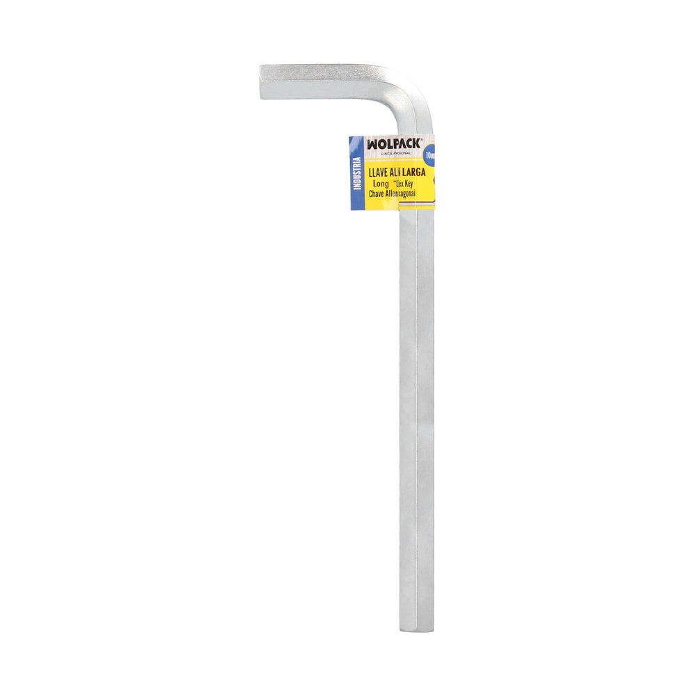 Llave allen larga acero cromo vanadio profesional 10,0 mm llave hexagonal, llave allen taller mecánica, llave allen bricolaje