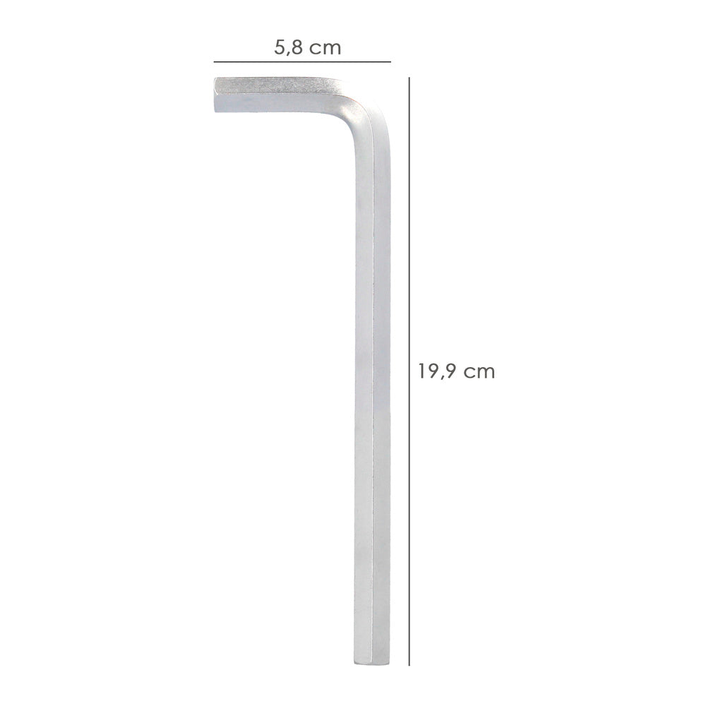 Llave allen larga acero cromo vanadio profesional 12,0 mm llave hexagonal, llave allen taller mecánica, llave allen bricolaje