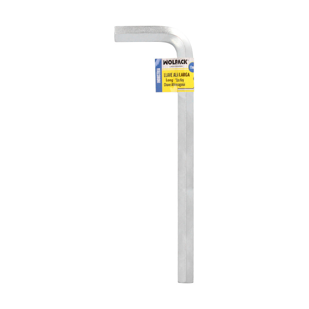 Llave allen larga acero cromo vanadio profesional 12,0 mm llave hexagonal, llave allen taller mecánica, llave allen bricolaje